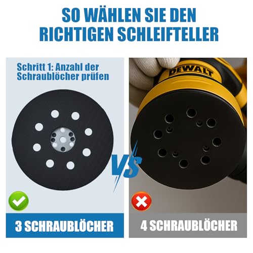 Poweka Profi Schleifscheibe 125mm für PEX 12, PEX 12 A und PEX 125 mm hart
