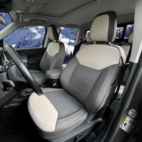 Mabett Seat Covers for 2022-2026 Maverick Accessories (Gray & White) | Full…
