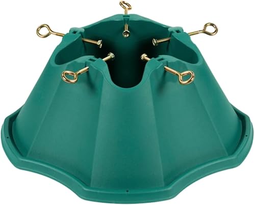 Rocky Mountain Goods Soporte de árbol de Navidad para árbol vivo con agua, árbol de hasta 8 pies, 5 pernos de ojo seguros, punta de acero para