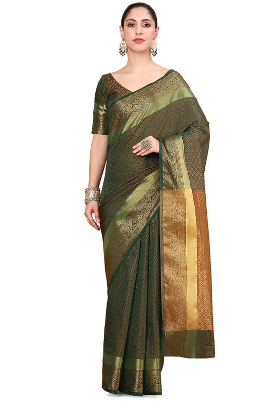 Image of Soch Womens Geometric Woven Design Jacquard Weave Art Silk Saree