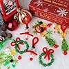 GYGOT Christmas Crafts,36 Sets Beaded Ornament Kit-Including 12 PCS Snowman/12 PCS Christmas Tree/12 PCS Wreath,Xmas Party Holiday Craft Tree Decorations (Assembly Needed) #3