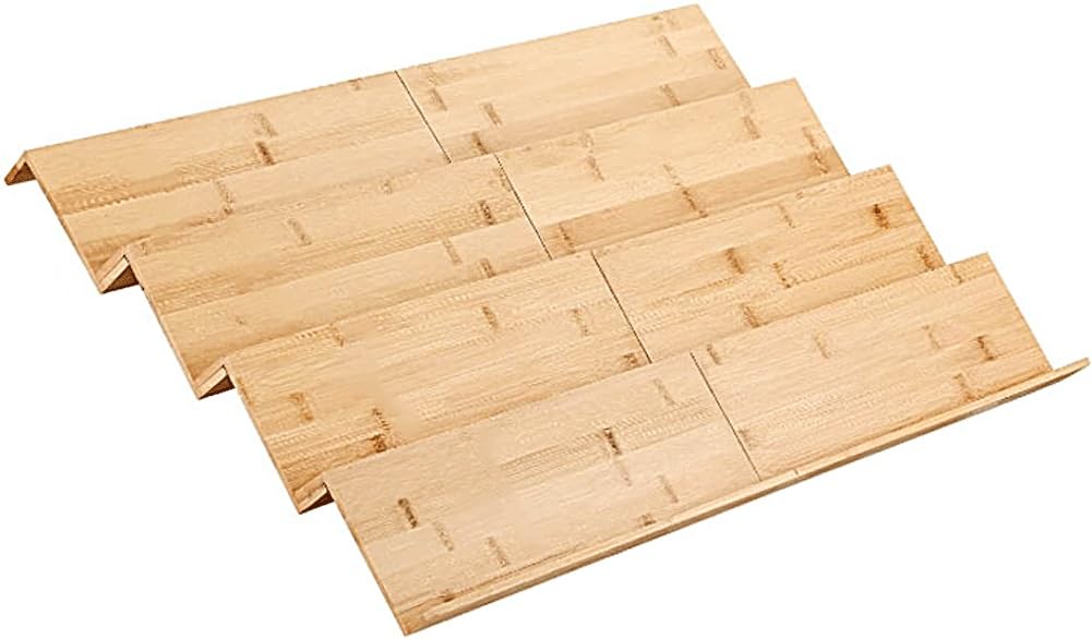 Organizador De Cajón De Especias - Bandeja De Especias De Bambú De Cuatro Niveles - Adecuado Para Cajones De Gabinetes Y Encimeras - Almacenamiento Multifuncional (8pcs)