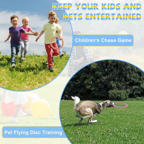 Byfoyif 3 Stück Flying Ring Wurfring 25cm Frisbee-Ringe Ringwurfspiel Wurfring-Spielspielzeug Flying Scheibe Strandspielzeug Erwachsene Tosy Flugscheibe für Pool Strand Hinterhof Familie Spaß