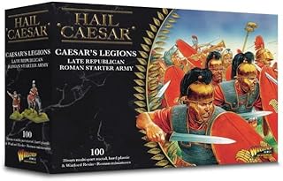 Warlord Games WL109911101 Caesarian Roman Starter Army, 96 Plastic Figures, 2 Official Calls, 1 Scorpio, 28 mm Scale