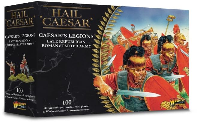 Warlord Games Caesarian Roman Starter Army - 96 Plastic Figures, 2 Officers, Scorpio, 28mm Scale For Wargaming