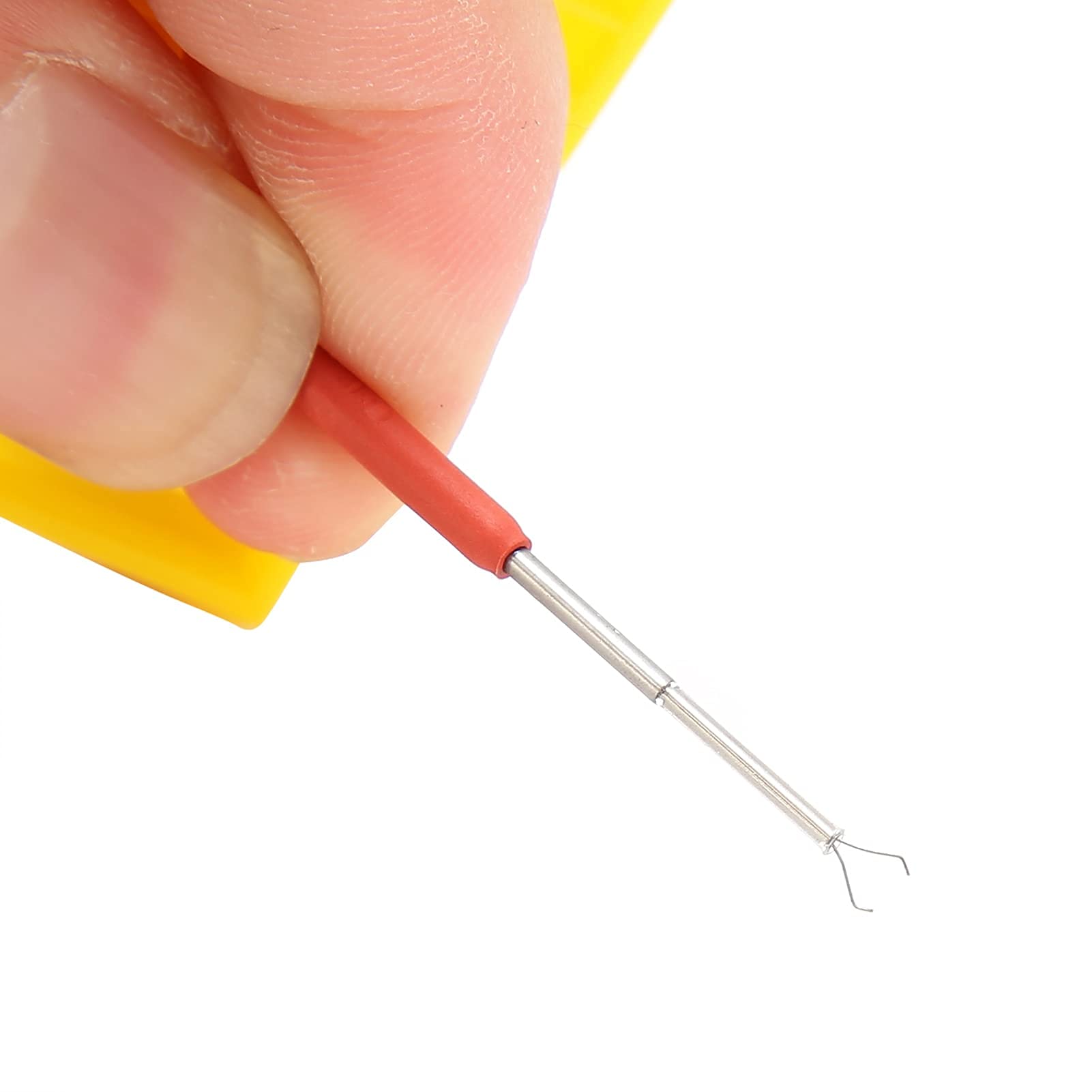 10 sztuk Micro IC klips hakowy ABS IC przewody pomiarowe Mini klip element elektroniczny do analizatora stanów logicznych generator sygnału programatora;