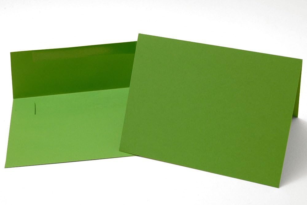 Note Card Cafe All Occasion Blank Note Cards Grass Green