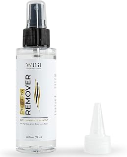 WIGI Premium Wig Glue Remover 4 oz with Mist Pump & Nozzle Cap, Fast & Safe Remover, Lace Glue, Fast Removes Double Sided Tape in Hair Extensions, Hair Replacement Systems