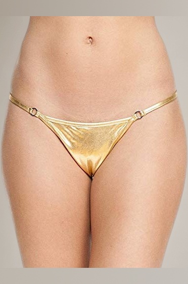 Women's Faux Leather & Spandex G-Strings (Pack of 1)