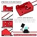 2pcs Power Wheels Battery Adapter with 6Fuses & 2 Wire Terminals, M18Battery Adapter Power Connector for DIY Rc Car Truck, Power Tool Parts Accessories Battery Output Adapter