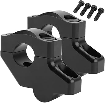 Motorcycle Handlebar Riser Motorcycle 1" 25.4mm Offset Handlebar Mount Clamps Riser for Accessory for Shadow 600 750 1100