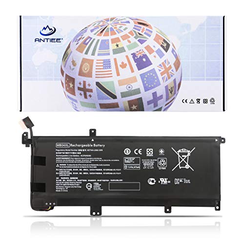 ANTIEE MB04XL Replacement Battery for HP Envy X360 M6-AQ003DX M6-AQ005DX M6-AQ103DX M6-AQ105DX M6-AR004DX Convertible 15 PC 15-AQ005NA AQ101NG AQ015NR 843538-541 844204-850 HSTNN-UB6X 15.4V 55.67Wh