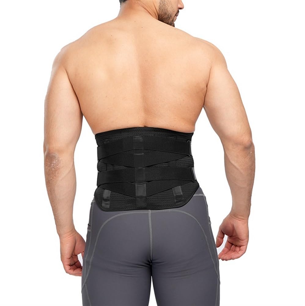 TTDGYYXW Soporte Inferior para Hombres y Mujeres Cinturón de descompresión de Columna Lumbar presurizado de Doble Capa Cintura Transpirable Corrección de Espalda Faja de protección Deportiva Hermosa