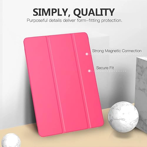 Miniatura 3 de MoKo Funda para iPad 10.2, iPad de 9 generación 2021iPad de 8 generación 2020iPad de 7 generación 2019, funda delgada con carcasa trasera rígida