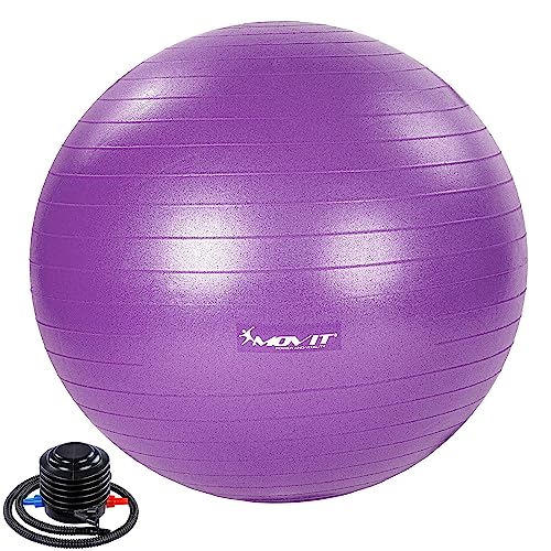 MOVIT® Dynamic Gymnastikball inkl. Pumpe, 55 cm, Violett,...
