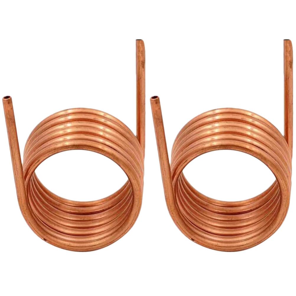 ibasenice 2pcs Copper Refrigeration Tubing Tube Coil 1/4 Copper Tubing Copper Tube 1/2 Tubing 1/2 Copper Tubing Aluminum Tubing Refrigeration Coil Tube Air Conditioner Fridge Tube
