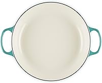 Vista 171 de Le Creuset Signature Cacerola de hierro fundido esmaltado, 3.5 cuartos de galón, color naranja (Flame)