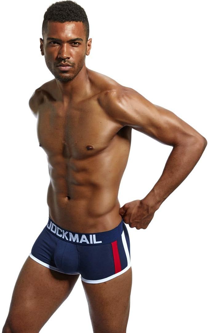 JOCKMAIL Men's Boxer Briefs Cotton Stretch Underwear Mens Padded Boxers Removable Front Cup Bulge Enhancing Underwear - Image 3