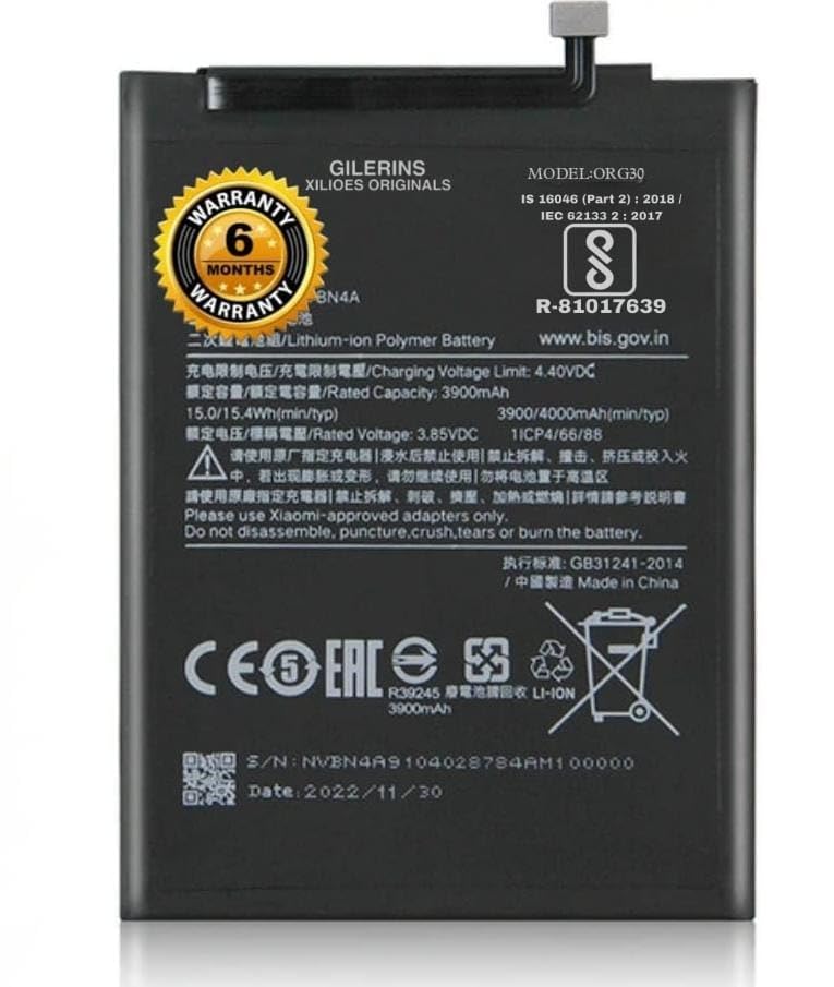 Image of Original BN4A Battery for Redmi Note 7 Pro /7 / 7S / M1901F7C / M1901F7G / M1901F7S Battery with 6 Month Warranty**** (D143)