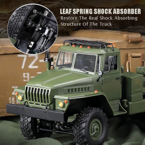 Image of RC Semi Truck, 2.4Ghz 6WD Remote Control Army Truck Trailer, 41.3 Inch Large Size RC Car Toy, 1 /16 Scale Tractor, Remote Control Electric Transport Vehicle Toy car for boy Gifts