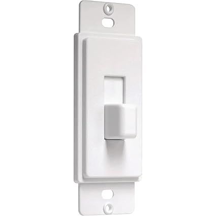 AD70W Paintable Toggle Switch Cover-Up Adapter Plate, White