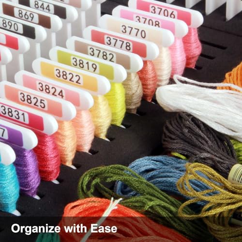 Hamtery 5Pcs Foam Inserts for Bisley Drawer Cabinet, Durable Varicolor & DMC Vintage Cabinet – EVA Foam Organizer for Embroidery Floss Bobbins, Drawer Storage Inserts(for Durable Varicolor) by Hamtery - Image 4
