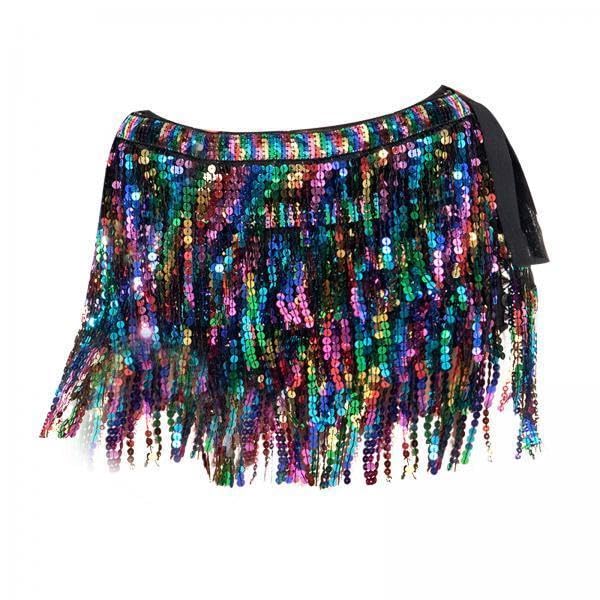 Enakshi® 2xWomen Belly Dance Hip Skirt Tassel Scarf Belt Latin Samba Sequin Wrap Dress|Clothing, Shoes & Accessories | Dancewear | Adult Dancewear | Belly Dancing-image-47
