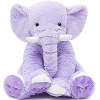 MorisMos Elephant Teddy, Big 50cm Grey Plush Soft Toy, Cuddly Elephant Stuffed Animal for Kids