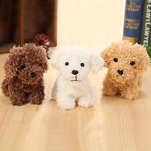 Vel VEL-001 Cute Stuffed Animal Dog Plush Animal Keychain, Fashion Accessory Backpack Clips, Kindergarten Gift, Handbag Pendant, 5 Inch thumb #3