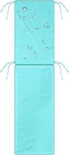 Miniatura 9 de Ganeen 1 funda impermeable para tumbona (no incluye cojín), fundas de cojín para exteriores, fundas de cojín para silla de descanso con lazos de