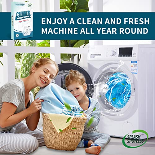 splash spotless washing machine cleaner deep cleaning for he top load washers and front load 24 tablets