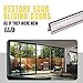 G.A.S Hardware Sliding Door Repair Track Cover Repair Worn Damaged Sliding Glass Door Repair Horizontal Sliding Window Tracks Stainless Steel | Track Replacement for Patio Glass Door Repair (6 Feet)