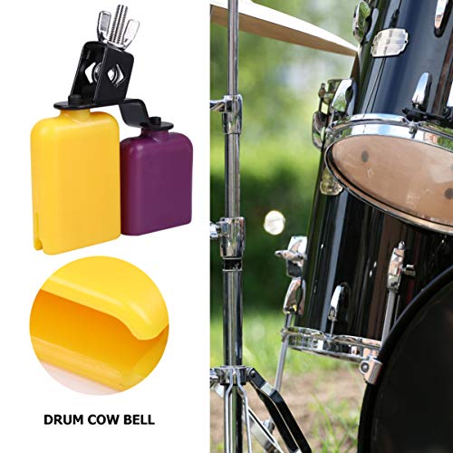 Drum Block Set Plastic Latin Percussion Instrument Kit Sound High Pitched Block Drum Cow Bell Accessory #TOP7
