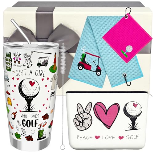 Golf Gifts for Women,Golf Lover 20 OZ Wine Tumbler Gift