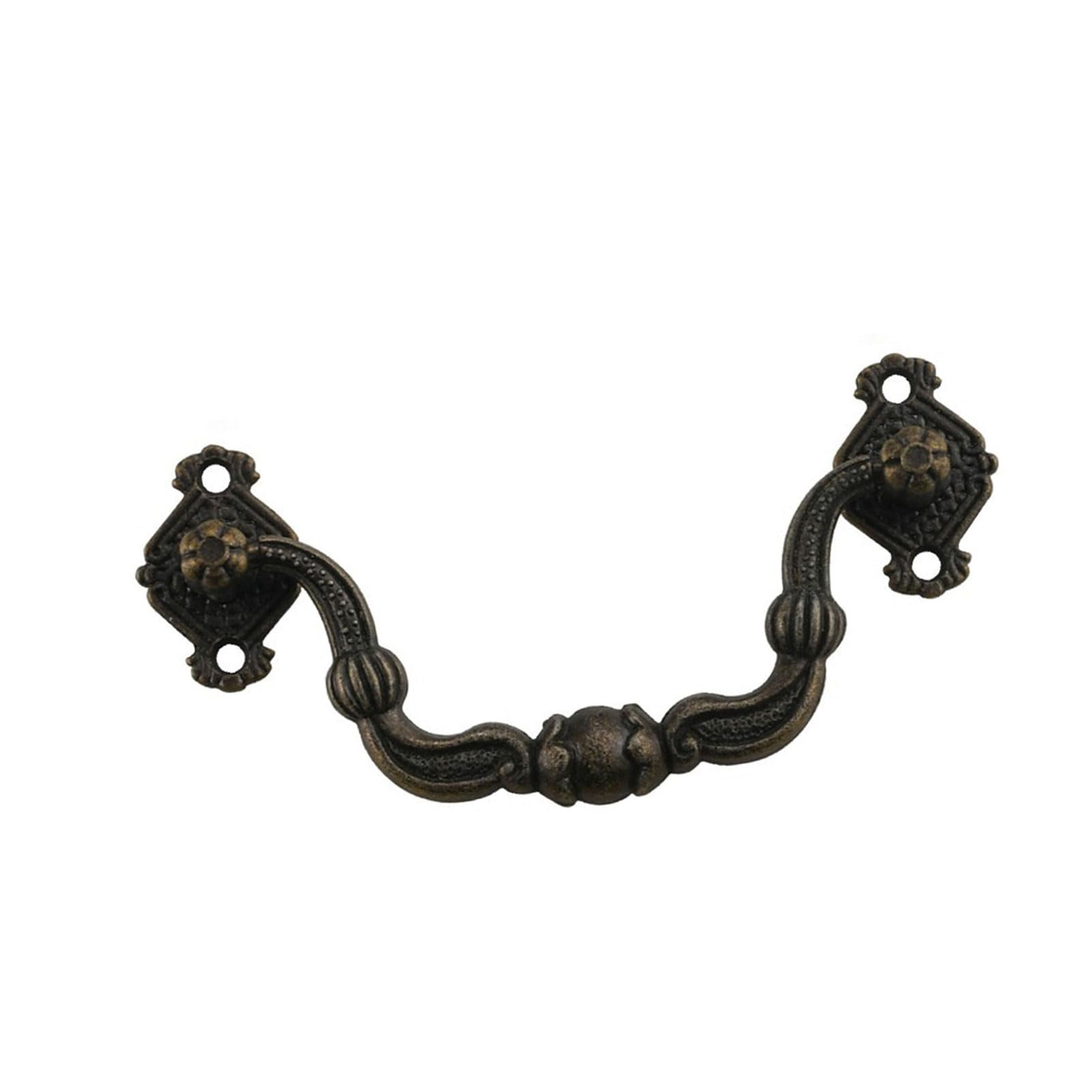 Msioytog Small Bronze Zincs Alloy Cabinet Drawer Rings Handle Vintage Furniture Decorative Handle Cupboard Pulls Furniture Decoration Kitchen Cupboard Door Knobs Hardware