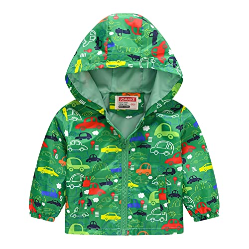 Girls Boys Full Zip Hooded Jacket Kids Windbreaker Waterproof Outerwear Long Sleeve Button Down Coat Casual Raincoats