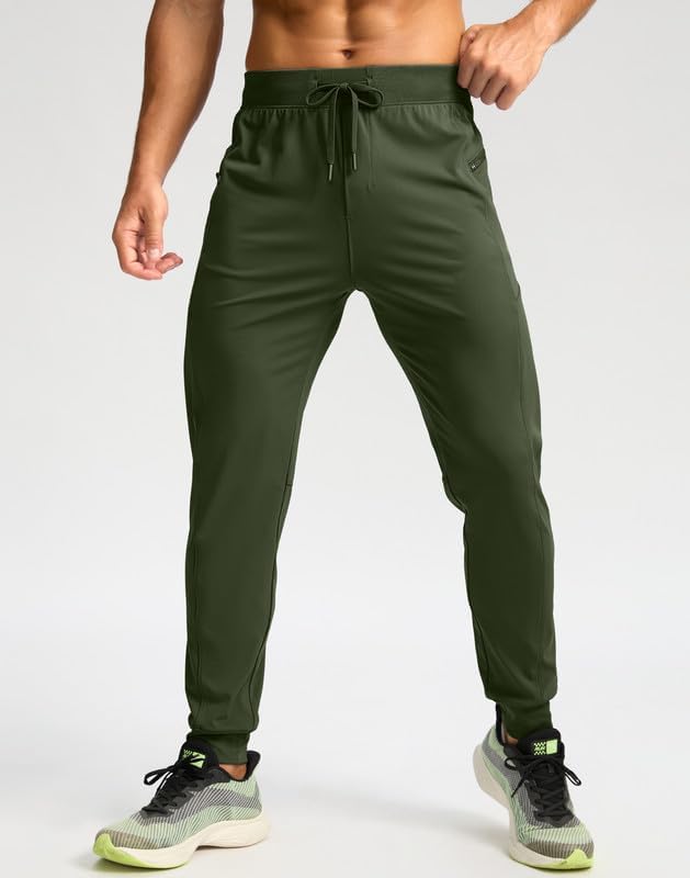 G Gradual Men's Joggers with Zipper Pockets Stretch Tapered Sweatpants Athletic Pants for Men Workout Running Gym - Image 2