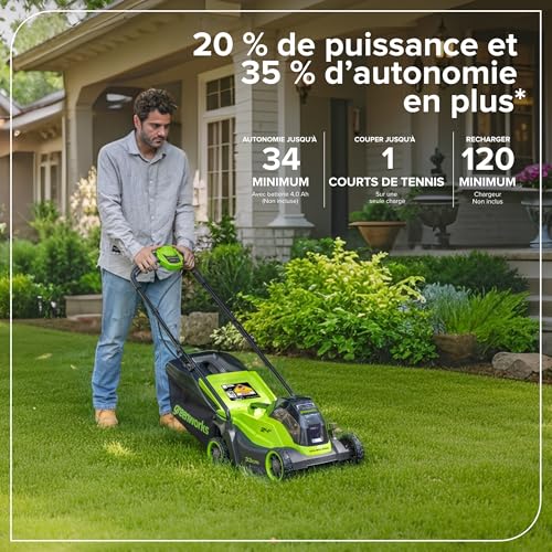 Greenworks POWERALL 24V Tondeuse 33cm Gen. II Sans batterie - vue 4