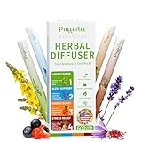 PUFFIAIR Herbal Diffuser Pen 4 Pack, Clean Botanical Aromatherapy Diffusers, Four Aroma Variety Set, Cool Mint & Herbal Scents, Smooth Daily Experience, Up to 600 Uses Each