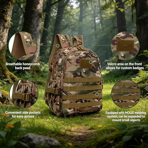 Disfraz infantil de fuerzas especiales con mochila y casco miniatura 6