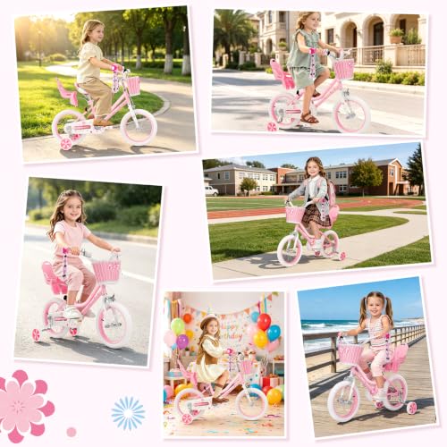 Image of Glaf Toddler Girls Bike for Age 2-12 Years Old