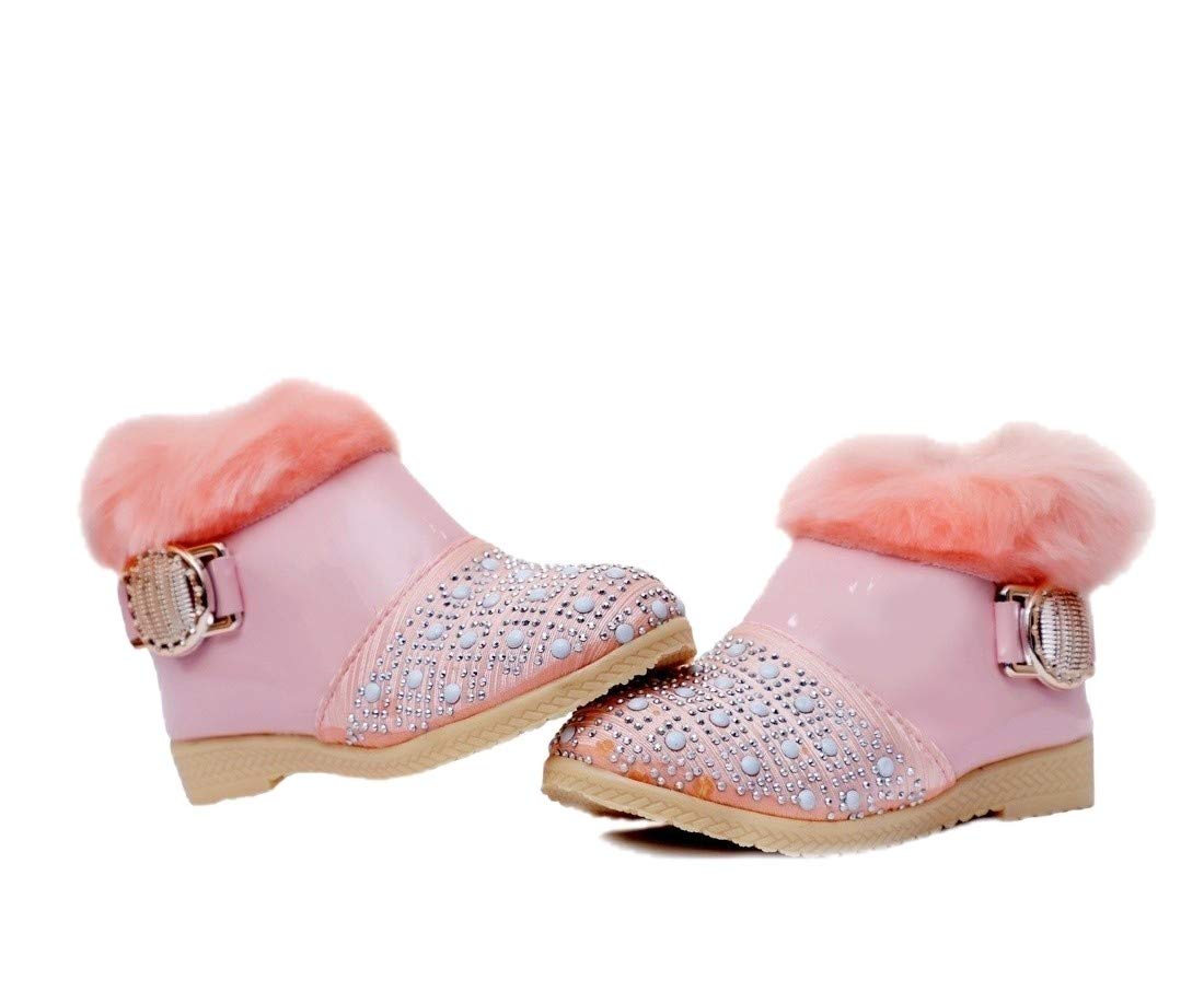 Fashion205 Baby Girl's Long Shoes (3.5-4 Years, Baby Pink)