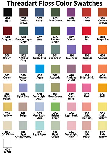 Image of 12 Skeins ThreadArt Cotton Embroidery Floss, Magenta | Long fiber cotton embroidery floss for cross stitch, hand embroidery and bracelets. Six-strand floss separates easily.
