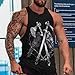 Battle Ravens Mens Tank Top Gym Muscle Tee Sleeveless Sports Bodybuilder T-Shirt Beach S