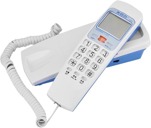 Miniatura 9 de Teléfonos fijos con cable con identificación de llamadas y dial retroiluminado, consulta de almacenamiento de número de llamada de 30 grupos,