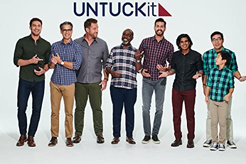 UNTUCKit Hillside - Untucked Shirt for Men, Solid Blue, 100% Cotton, Tall Slim Fit4