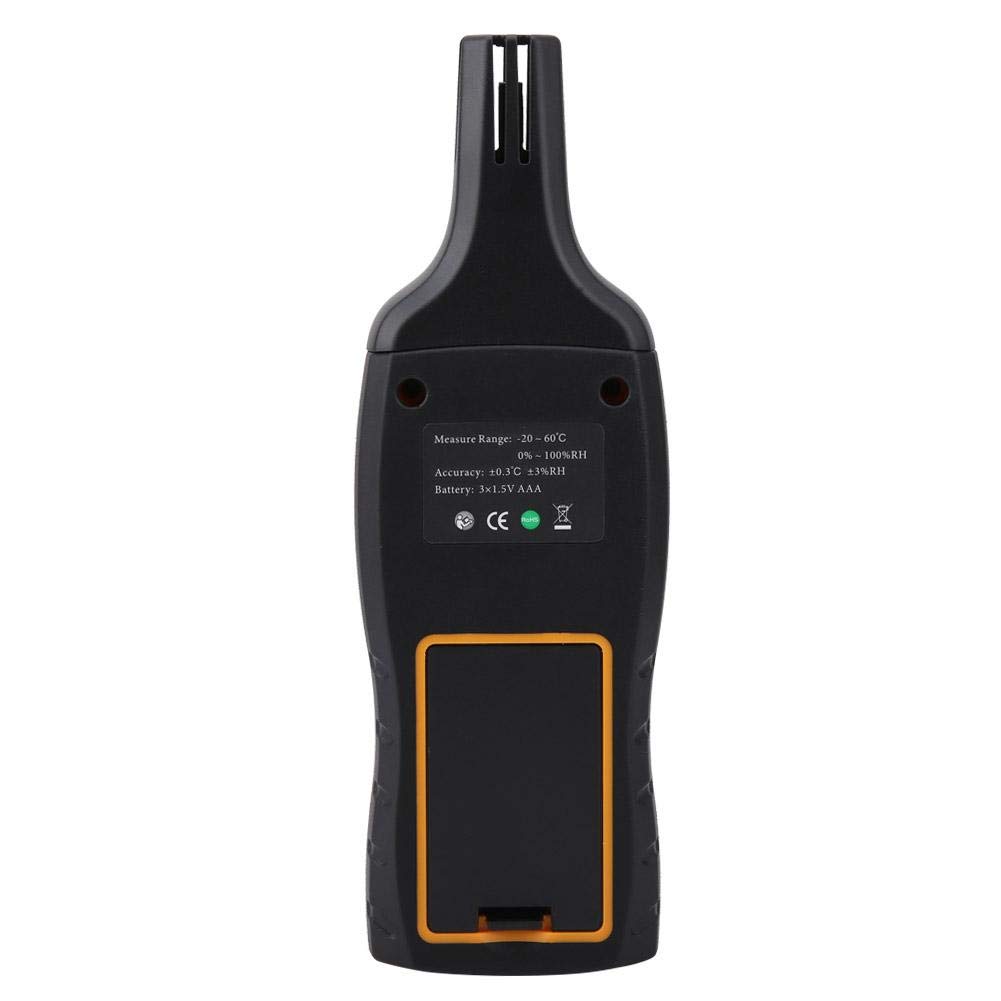 SW-572 Misuratore Digitale di Temperatura e Umidità Termoigrometro Professionale Psicrometro Digitale LCD Termometro Igrometro (Non Inclusa Batteria)