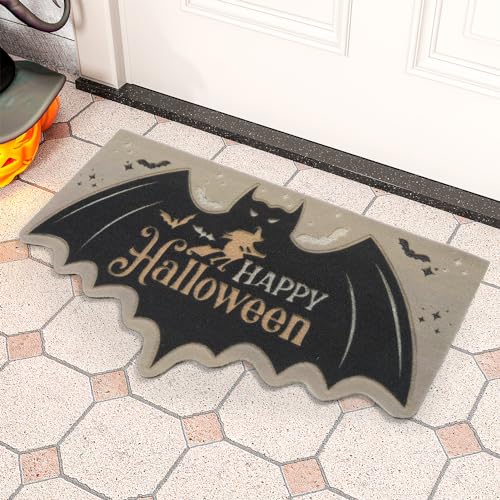 Door-Mat Outdoor Entrance Halloween Doormat 3D Laser Printed Halloween Welcome Mat Heavy-Duty Outdoor Front Door Welcome Mat Absorbent Non-Slip Halloween Entryway Decor Door-Mat Outdoor Entrance Halloween Doormat 3D Laser Printed Halloween Welcome Mat Heavy-Duty Outdoor Front Door Welcome Mat Absorbent Non-Slip Halloween Entryway Decor