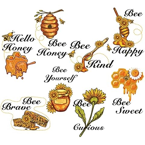 CRASPIRE Honey Bee Wall Decals Set Cover