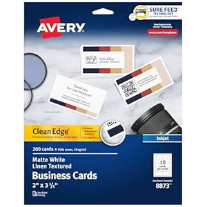 Avery Clean Edge Visitenkarten, 200 Stück